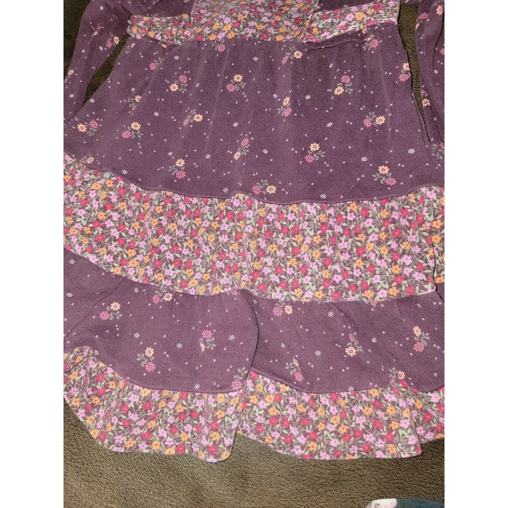 Gymboree vintage Peruvian‎ doll floral purple dress size 6